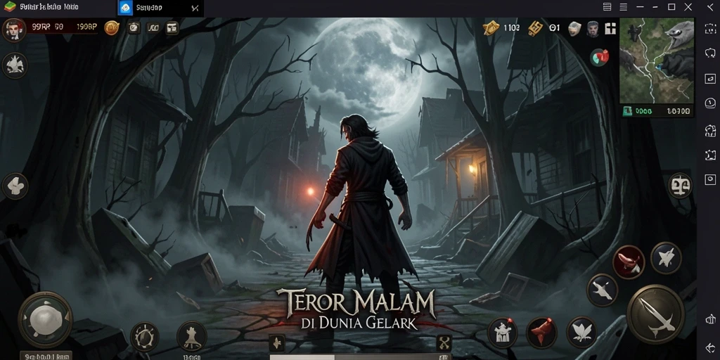Tampilan gameplay 99RP menampilkan suasana Horror yang mencekam dan menakutkan.