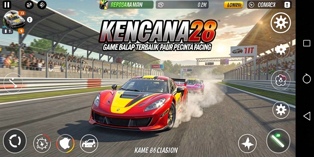 Screenshot tampilan gameplay yang mendebarkan dari KENCANA28.