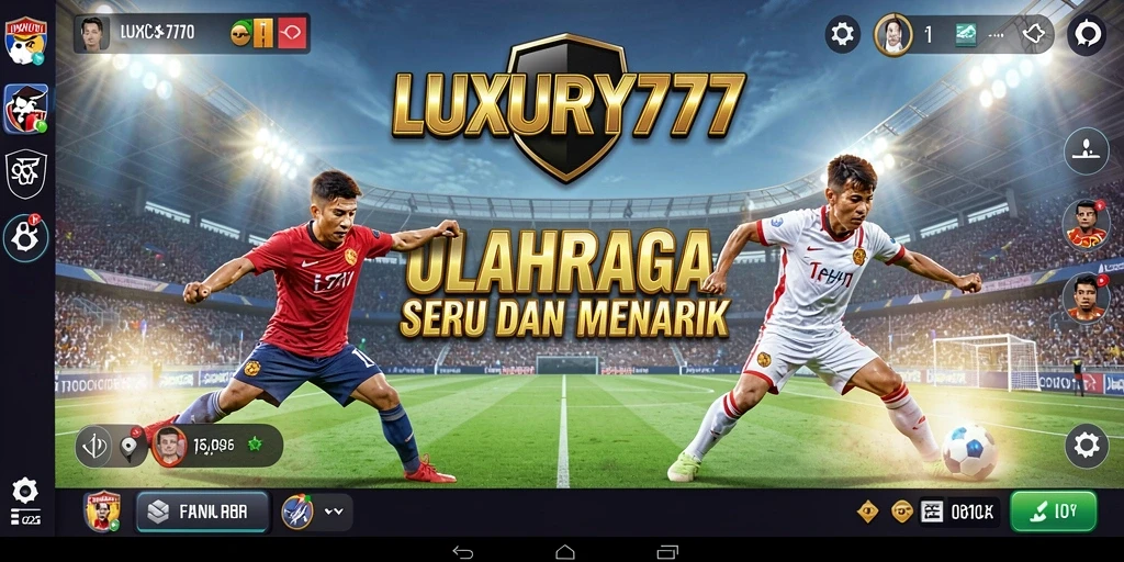 Tangkapan layar LUXURY777 menampilkan aksi olahraga yang mendebarkan.