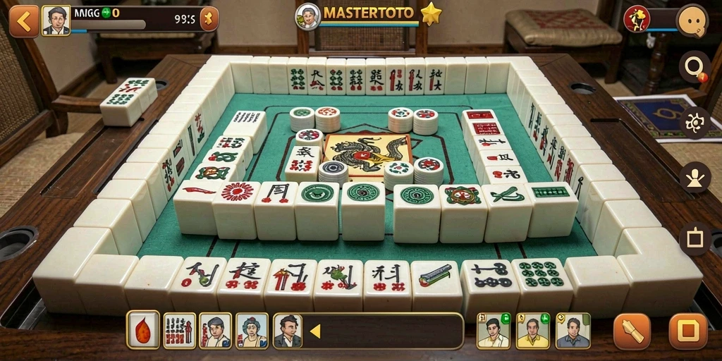 Tampilan permainan Mahjong di MASTERTOTO yang menawan.