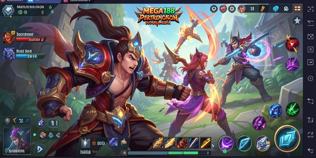 Gameplay MOBA yang seru dan penuh strategi di MEGA188.