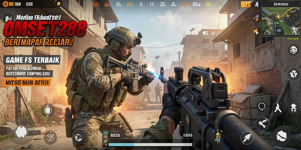 Screenshot gameplay OMSET288 menampilkan aksi seru dan intens.