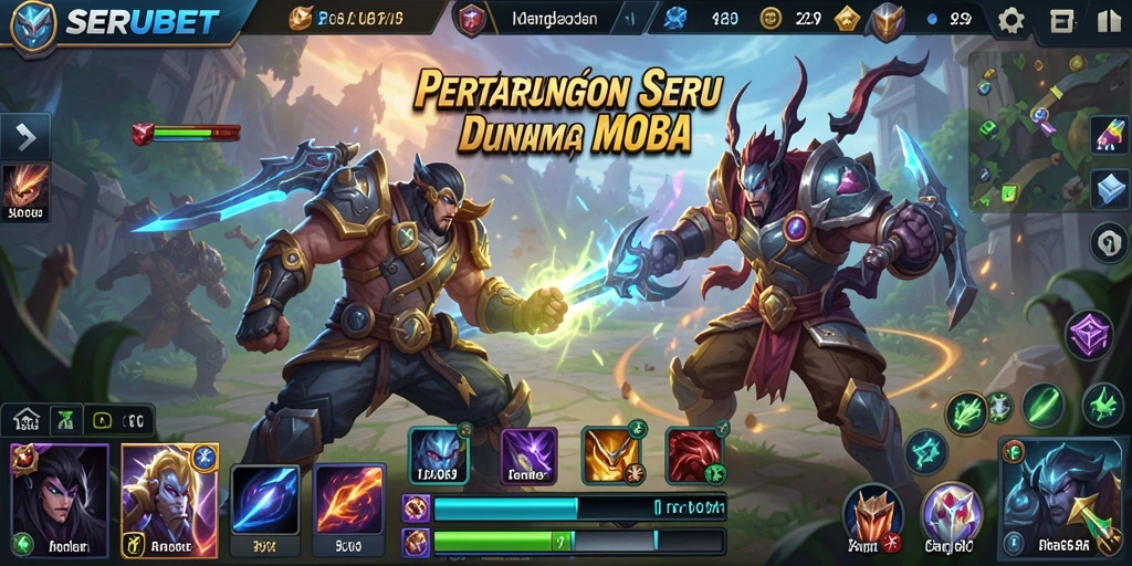 Tampilan gameplay SERUBET yang mendebarkan dan penuh aksi.