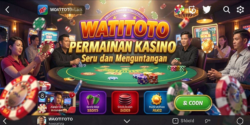 Tampilan menarik dari gameplay WATITOTO dengan grafis kasino yang menawan.